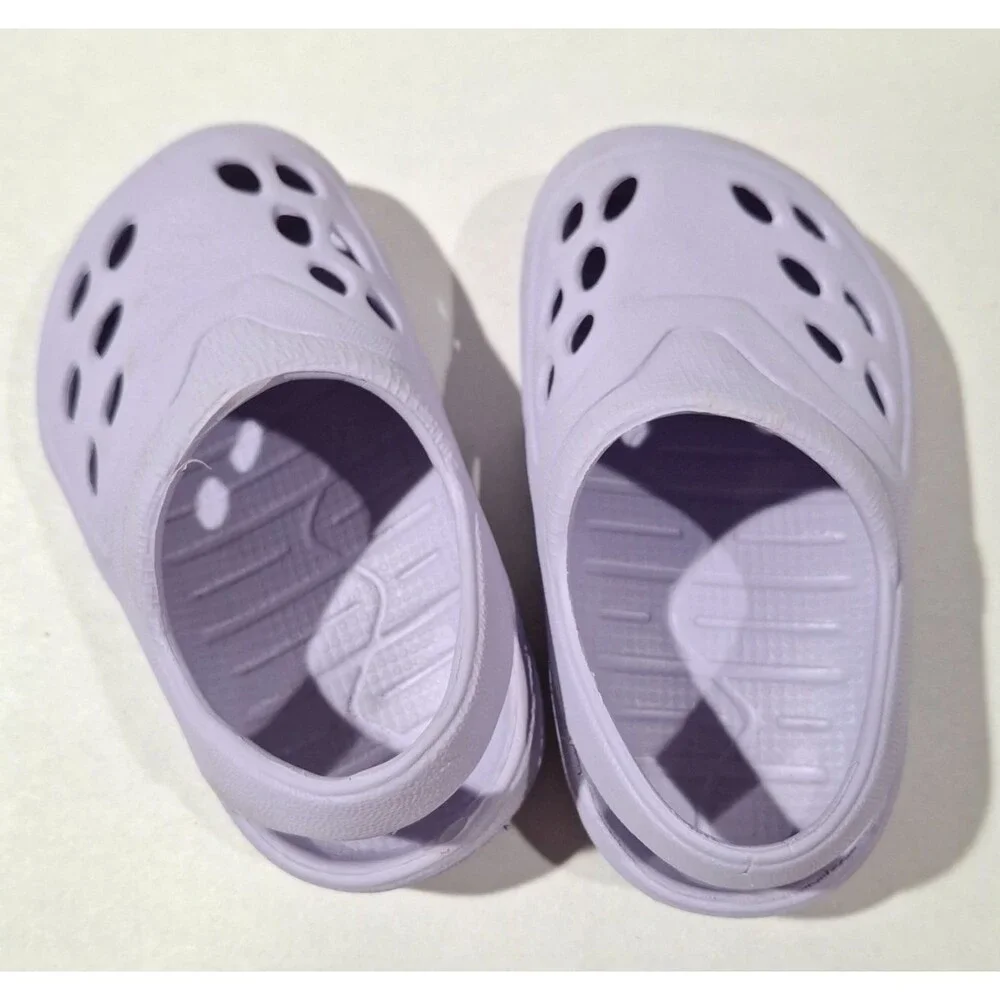 Wonder Nation Toddler Girls USA Clogs Shoes Lilac Purple Size 4 Infant Water